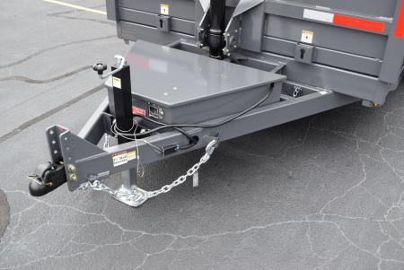 New GRIFFIN 7x14 14K DUMP TRAILER w/ TELESCOPING CYLINDER GREY