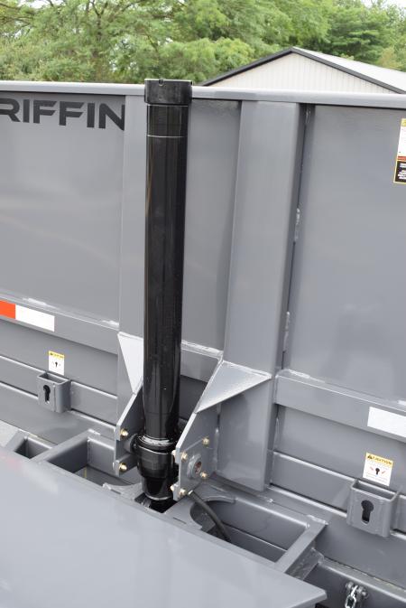 New GRIFFIN 7x14 14K DUMP TRAILER w/ TELESCOPING CYLINDER GREY