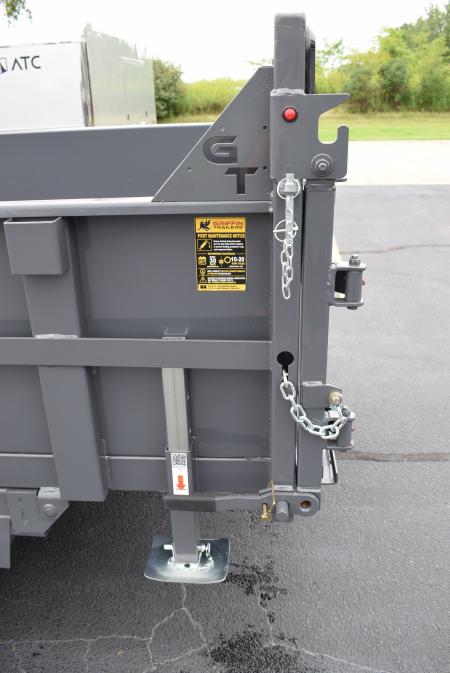 New GRIFFIN 7x14 14K DUMP TRAILER w/ TELESCOPING CYLINDER GREY