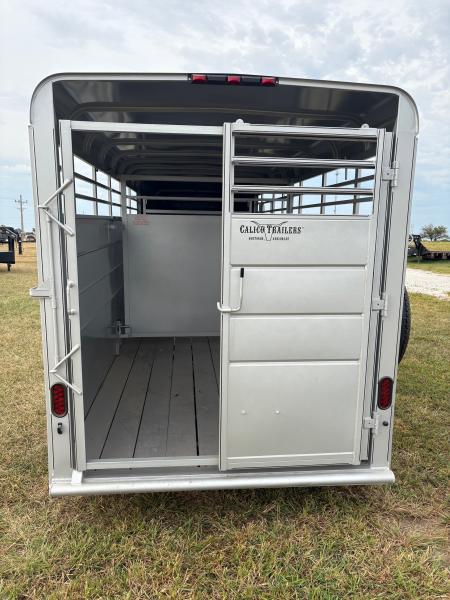 New 2026 Calico 6x16 Tandem 7K GN Stock Trailer W/ 1 Cut Gate