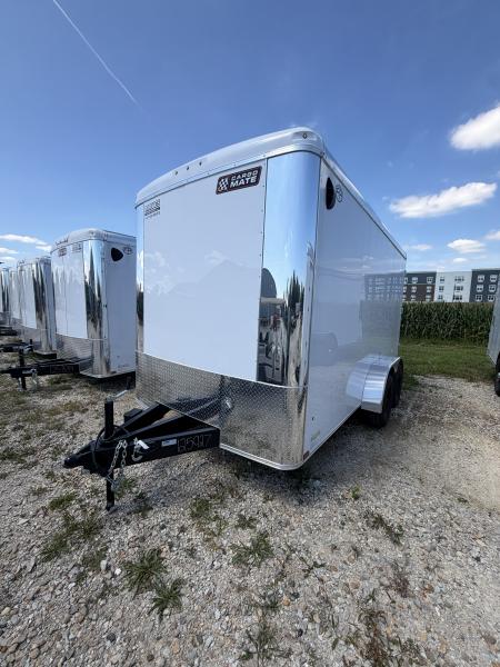 New 2027 CARGO MATE ENCLOSED EHW714TA3-24 7X14 TA DOUBLE DOOR (GVW:9800) WHITE