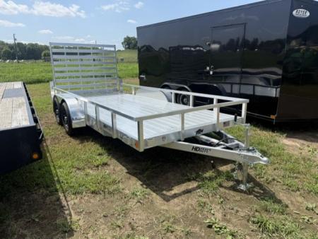 Used 2025 Black Rhino 7K 7'x16' Tandem Axle w/ Gate Aluminum Utility Trailer