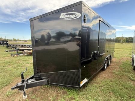 Used 2023 Formula Trailers CONQUEST 8.5x18 BLACKOUT w. UTV ESACPE DOOR Cargo / Enclosed Trailer