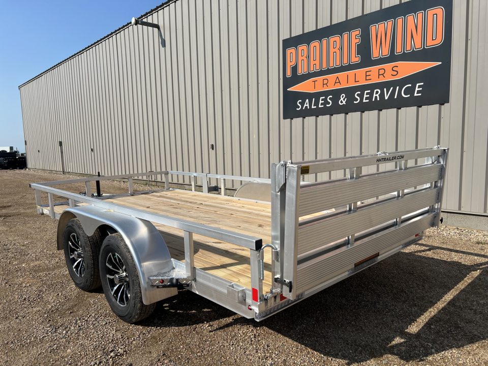 New 2027 H&H Trailers 14' Tandem Aluminum Utility Trailer
