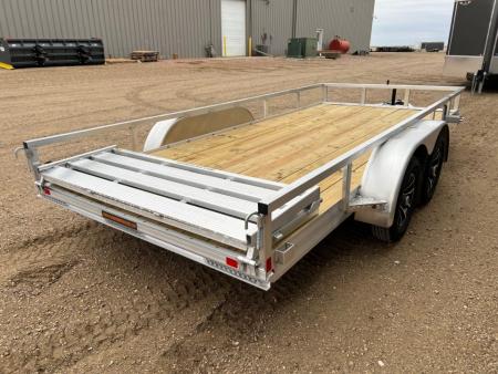New 2026 H&H Trailers 16' Tandem Aluminum Utility Utility Trailer