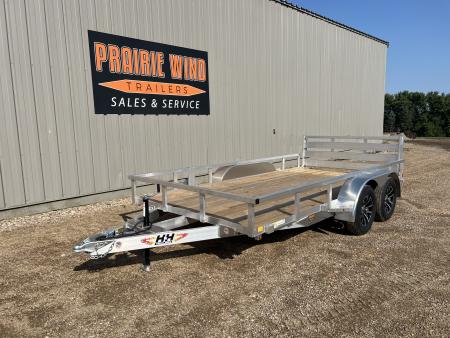 New 2027 H&H Trailers 14' Tandem Aluminum Utility Trailer