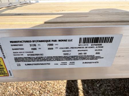 New 2027 H&H Trailers 14' Tandem Aluminum Utility Trailer