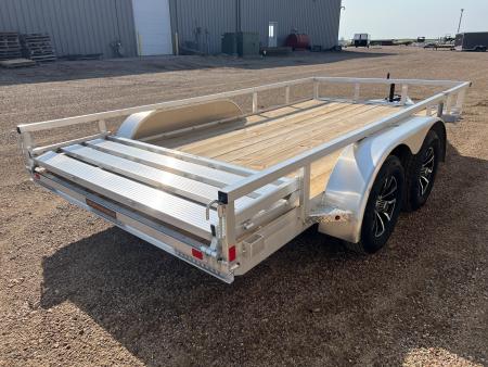 New 2027 H&H Trailers 14' Tandem Aluminum Utility Trailer