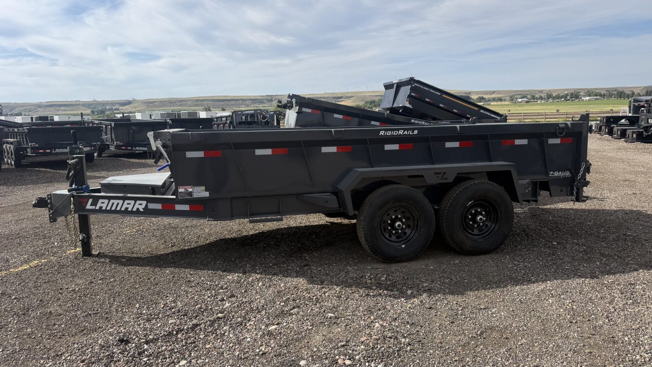 New 2027 Lamar 14' Telescopic Dump Trailer