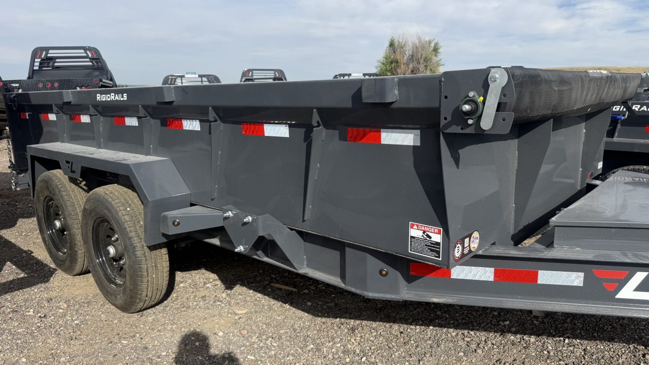 New 2027 Lamar 14' Telescopic Dump Trailer