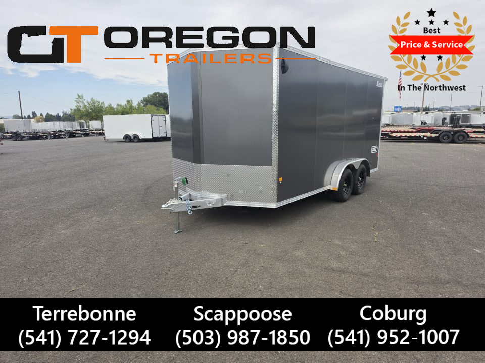 New 2027 ALCOM 7.5x16 XPRESS XLT Aluminum Enclosed Trailer w/ Upgrades 7K GVWR