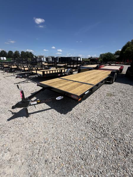 New 2027 AMO UT242 Car Hauler 82X24 TA DOVETAIL W/ SLIDE IN RAMPS (GVW:7000) BLACK