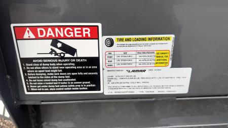 New 2027 Lamar Mini Dump Trailer 7K