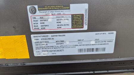 New 2027 Sawyer Enclosed Trailers 7'X14' 7K Cargo / Enclosed Trailer