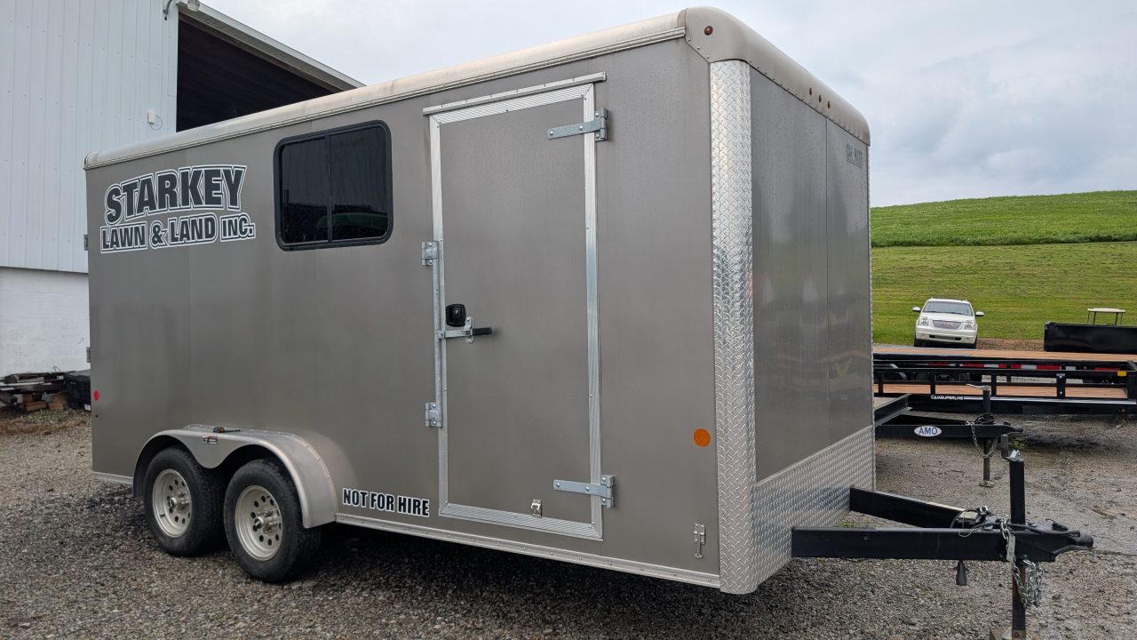 Used 2021 Car Mate 7 x 16 HD Custom Cargo Trailer w/ Ramp Door ( 84" INSIDE!!)