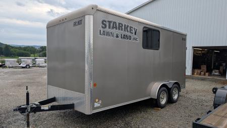 Used 2021 Car Mate 7 x 16 HD Custom Cargo Trailer w/ Ramp Door ( 84" INSIDE!!)