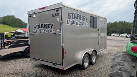 Used 2021 Car Mate 7 x 16 HD Custom Cargo Trailer w/ Ramp Door ( 84" INSIDE!!)
