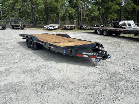 New 2027 Diamond C HXD Tilt Trailer, Drive Over Fender, Tilt Equipment Trailer with 8K Axles, (18ft + 4ft )