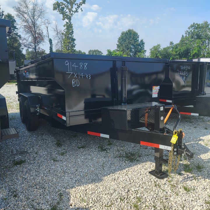 New 2026 Texas Pride Trailers 7x14x3 TA Bumper Pull , 16k axles Dump Trailer