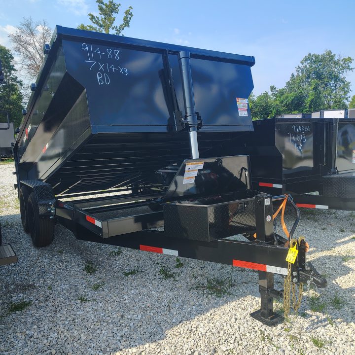 New 2026 Texas Pride Trailers 7x14x3 TA Bumper Pull , 16k axles Dump Trailer