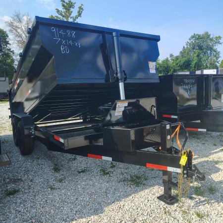 New 2026 Texas Pride Trailers 7x14x3 TA Bumper Pull , 16k axles Dump Trailer