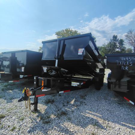 New 2026 Texas Pride Trailers 7x14x3 TA Bumper Pull , 16k axles Dump Trailer