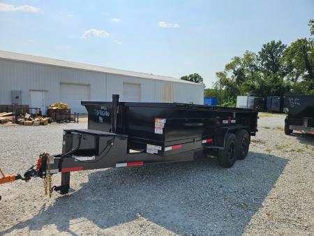 New 2026 Texas Pride Trailers 7x14x2 TA with spreader gate, 14K Axles Dump Trailer