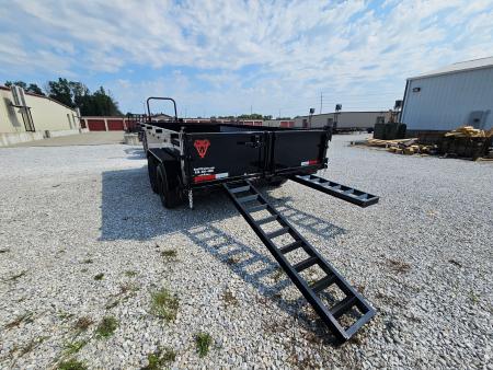 New 2026 Texas Pride Trailers 7x14x2 TA with spreader gate, 14K Axles Dump Trailer