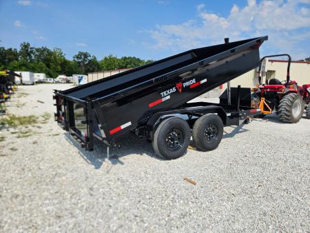 New 2026 Texas Pride Trailers 7x14x2 TA with spreader gate, 14K Axles Dump Trailer