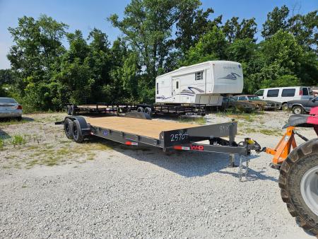 New 2026 WD Trailers 83x24 TA, 5.2k axles, 4' dovetail with slide in ramps Car Hauler