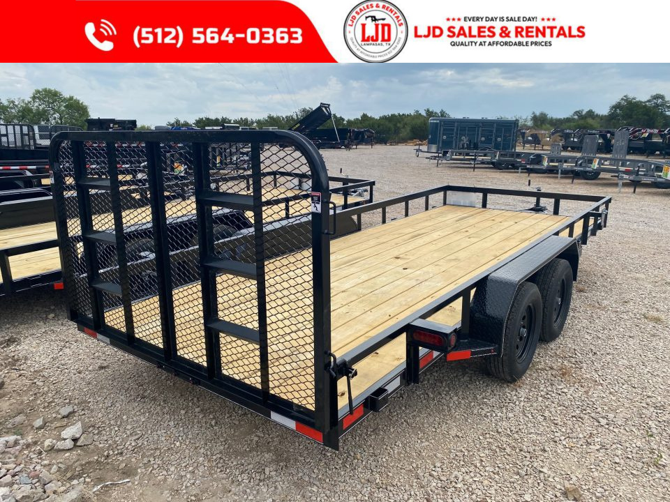 New 2027 Lacosta - 4' Gate - 83" x 18' Utility Trailer - 7K GVWR