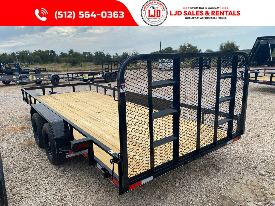 New 2027 Lacosta - 4' Gate - 83" x 18' Utility Trailer - 7K GVWR