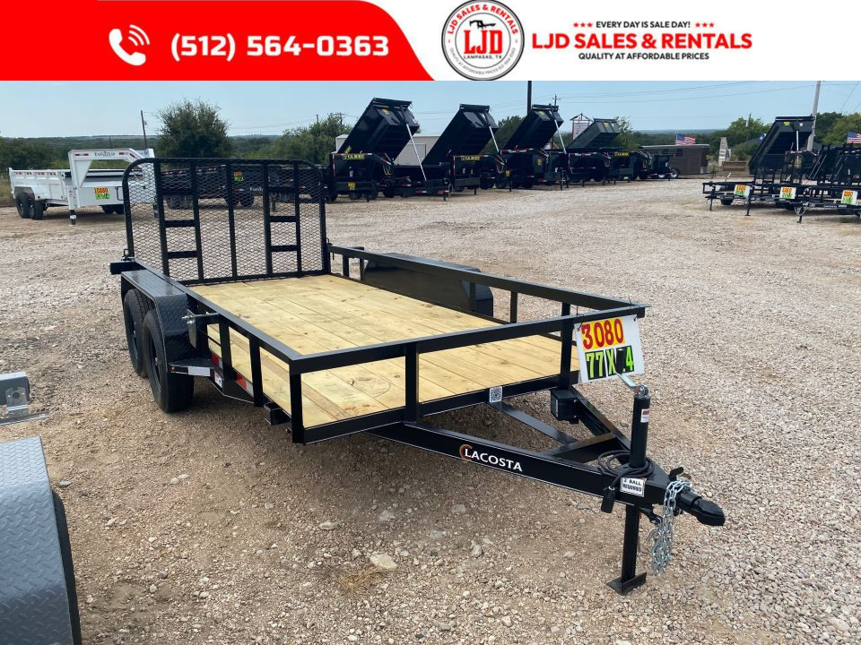 New 2027 Lacosta - Utility Trailer - 77 x 14 - Utility Trailer