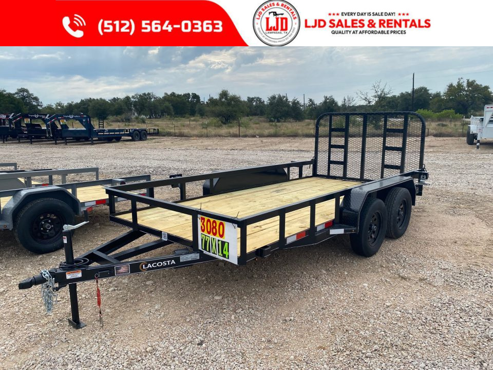 New 2027 Lacosta - Utility Trailer - 77 x 14 - Utility Trailer