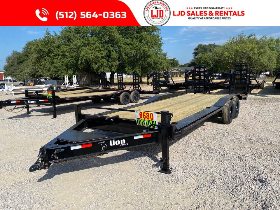 New 2026 Lion - 102" X 24 - 14K GVWR - Equipment Trailer