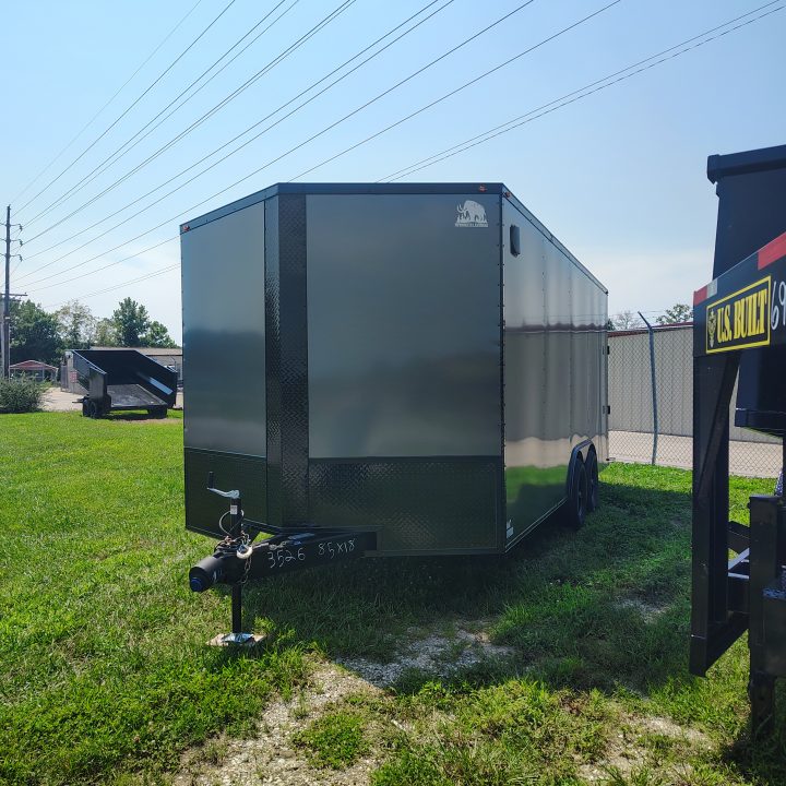 New 2026 Mammoth 8.5x18 TA ,7' interior height, 3.5k axles, ac/heat, 30 amp electrical package, .080 polycore Cargo / Enclosed Trailer