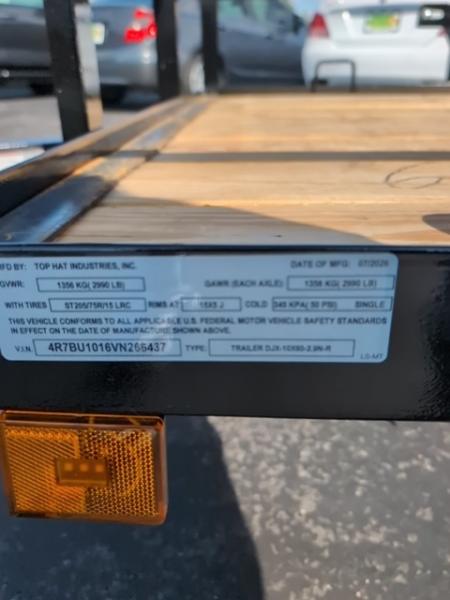 New 2027 Top Hat Trailers 5'X10' BP Utility Trailer Utility Trailer