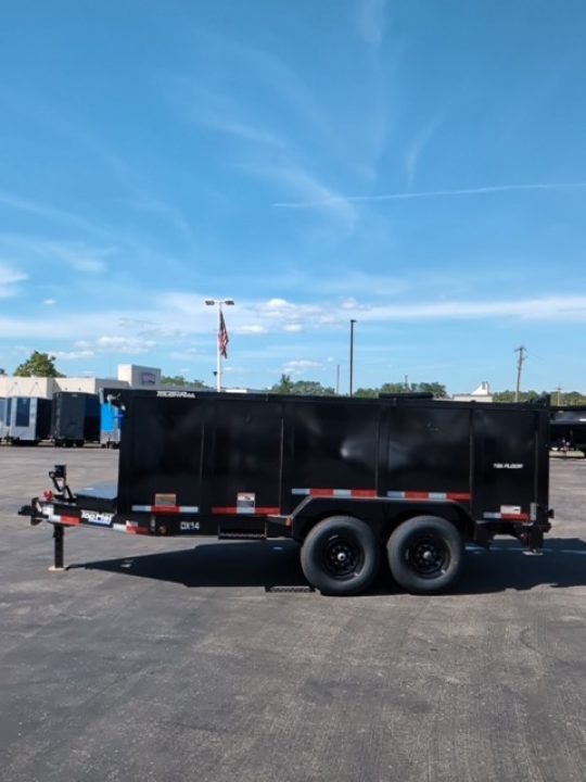 New 2026 TOP HAT TRAILERS 7x14 DX14 DUMP 4' SIDES Dump Trailer