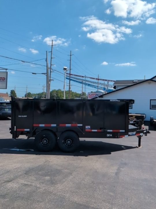 New 2026 TOP HAT TRAILERS 7x14 DX14 DUMP 4' SIDES Dump Trailer
