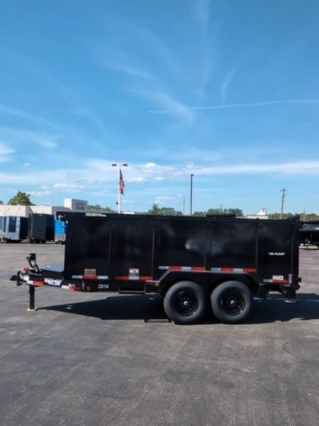 New 2026 TOP HAT TRAILERS 7x14 DX14 DUMP 4' SIDES Dump Trailer