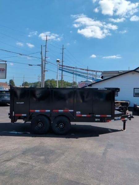 New 2026 TOP HAT TRAILERS 7x14 DX14 DUMP 4' SIDES Dump Trailer