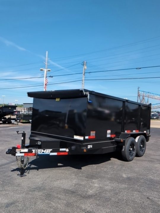 New 2027 Top Hat Trailers Channel Frame Economy Dump 14K 14 x 83 DE14 Dump Trailer