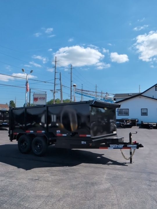 New 2027 Top Hat Trailers Channel Frame Economy Dump 14K 14 x 83 DE14 Dump Trailer