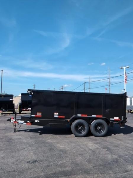 New 2027 Top Hat Trailers Channel Frame Economy Dump 14K 14 x 83 DE14 Dump Trailer