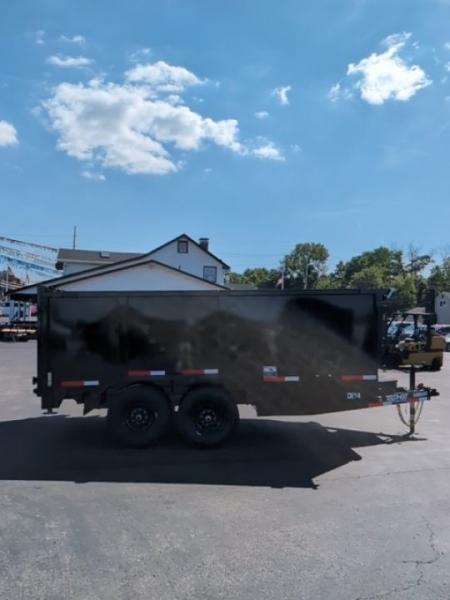 New 2027 Top Hat Trailers Channel Frame Economy Dump 14K 14 x 83 DE14 Dump Trailer