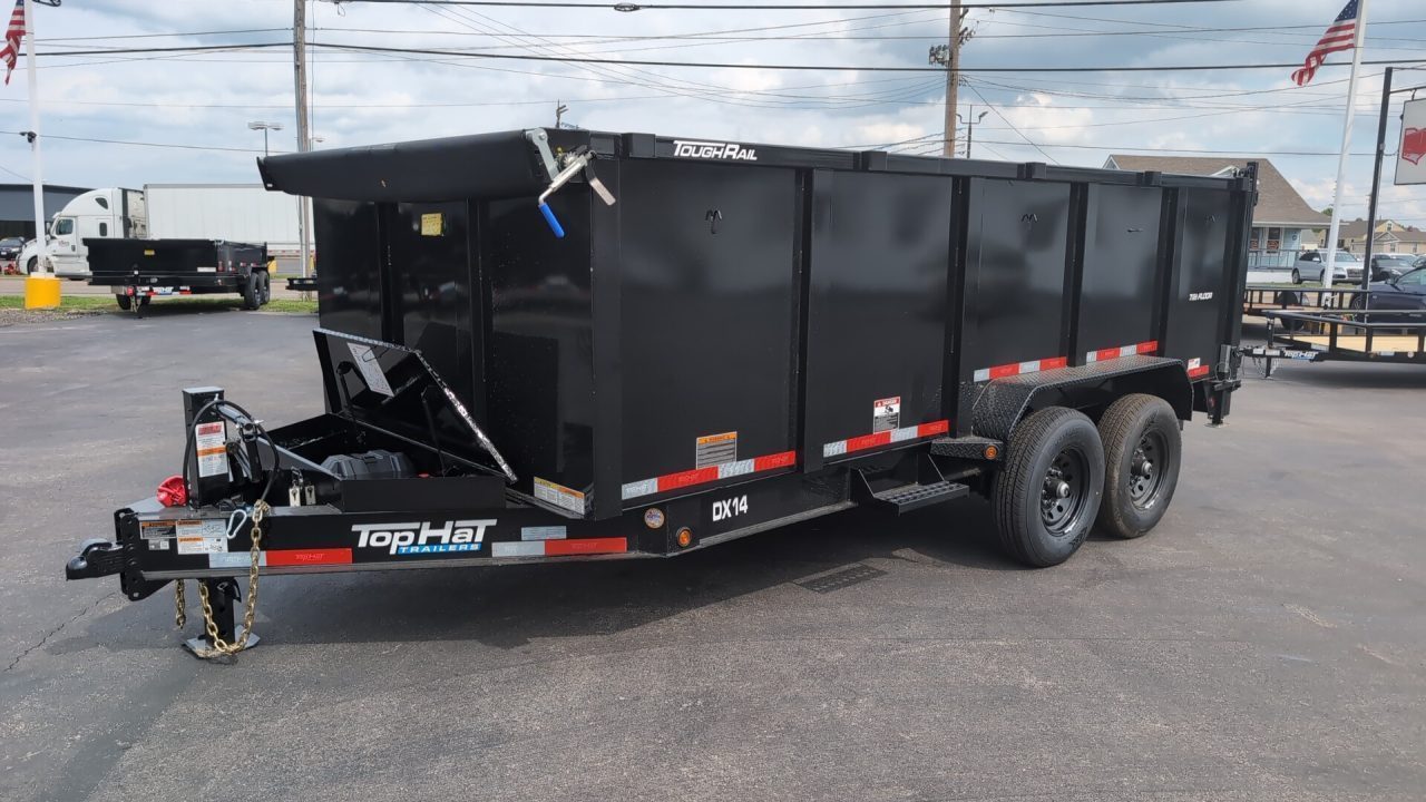 New 2026 Top Hat Trailers Low Profile Dump 140 14K 16 x 7 DX14 Dump Trailer