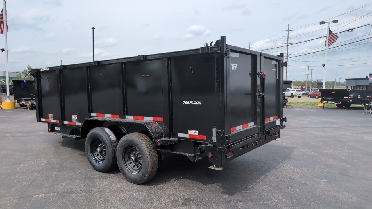New 2026 Top Hat Trailers Low Profile Dump 140 14K 16 x 7 DX14 Dump Trailer