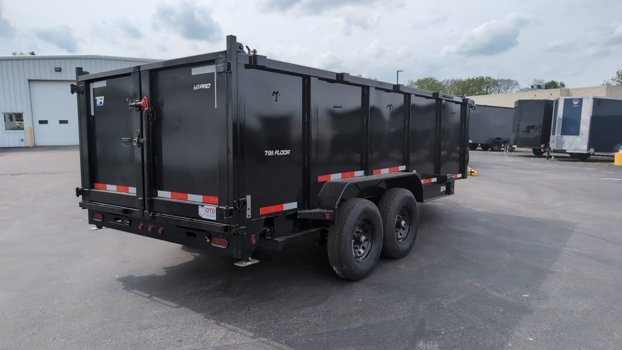 New 2026 Top Hat Trailers Low Profile Dump 140 14K 16 x 7 DX14 Dump Trailer