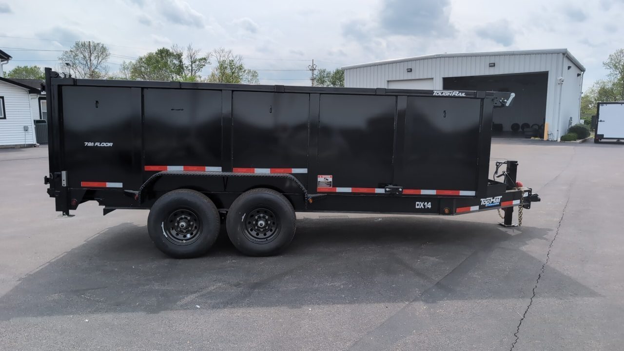New 2026 Top Hat Trailers Low Profile Dump 140 14K 16 x 7 DX14 Dump Trailer