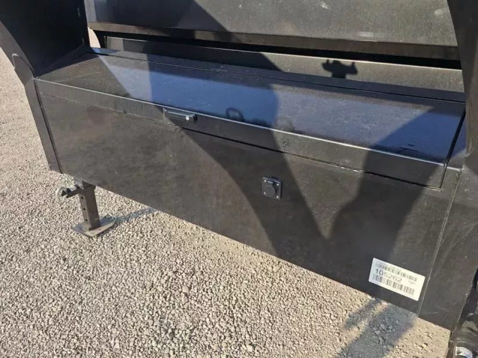 New 2027 Iron Bull 96"x16' 15k Deckover Gooseneck Dump Trailer